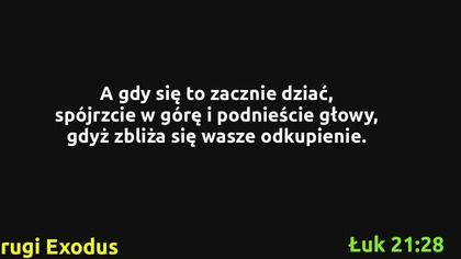 DRUGI EXODUS - CZYLI DRUGIE WYJŚCIE LUDU BOŻEGO Z EGIPTU / CZYTANE WERSETY BIBLIJNE napisy pl 10+