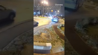 SPEKTAKULARNY WYPADEK W RUMUNII! WYLECIAŁ W POWIETRZE 