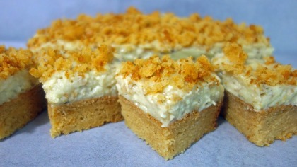 Miodowe Szaleństwo  świąteczne ciasto z kremem orzechowym