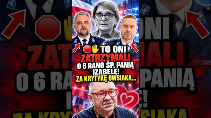  TO ONI ZATRZYMALI O 6 RANO ŚP.  PANIĄ IZABELĘ! ZA KRYTYKĘ OWSIAKA#policja #owsiak