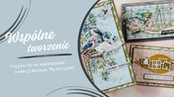 Trzy kartki jednocześnie, czyli nie odpuszczę! | Kartki z resztek | @mintaypapers By the lake