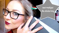 sexy sekretarka czyli klasyczny makijaż okularnicy tutorial dla noszących okulary