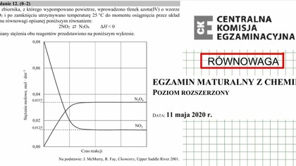 ZADANIE 12 CKE 2020 CZERWIEC(MAJ) RÓWNOWAGA REAKCJI