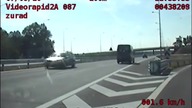 Jechała pod prąd na S3