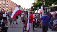 Polacy przeciw ukraińskim obchodom w Warszawie (24. 08. 2023)