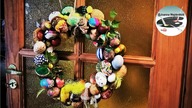 Jak zrobić Wielkanocny wianek na drzwi z pisanek [EASTER EGGS DOOR WREATH] Pomysły plastyczne DiY