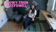 Nowy tron Szefowej.  Zmiany w aranżacji naszego biura