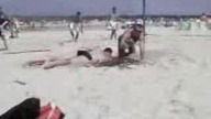 Zabawa na plaży w Swinoujściu
