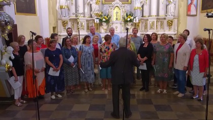 Występ chóru z Rygi (Łotwa) w Markuszowie - 24. 07. 2019 r.  #6