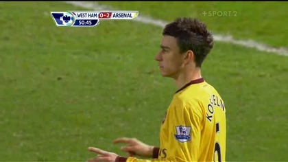 Premier Leaguue sezon 2010/2011 West Ham United - Arsenal Londyn 15.  01.  2011 2 połowa