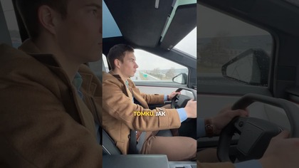 Tomek pierwszy raz jedzie Teslą Cybertruck w inGreen360! #tesla #cybertruck #danielgrzyb