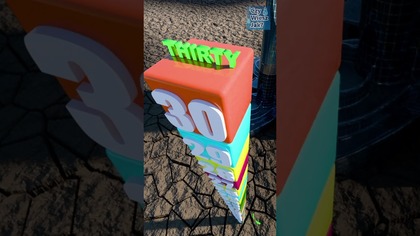 Numbers blocks 1 to 50 with Burj Khalifa