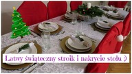 Mega łatwy stroik świąteczny Nakrywanie świątecznego stołu Uporządkowana