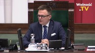  PiS skanduje UWOLNIĆ POSŁÓW!, Hołownia przerywa obrady! Żony Kamińskiego i Wąsika w Sejmie!