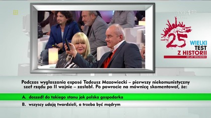 TVP1 HD-WIELKI TEST Z HISTORI -MARCIN MILLER