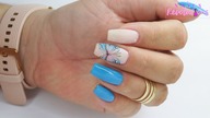 Blue Butterfly nails art tutorial / Charbonne