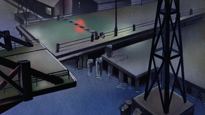 Clark Kent helps a pretty blonde Federal agent escape a gang of Nazi saboteurs, and lets himself be captured to learn their plans. The blonde, pursued again, falls into the gears of a drawbridge...