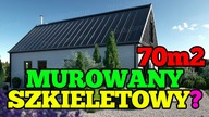 Murowany czy szkieletowy? Projekt do 70m2 nowy ład.  Polski ład 70m2.  Dom 70m2 bez pozwolenia.