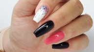Flowers nails art /Charbonne