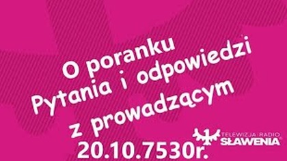 Rozmowy o Poranku w Tv Sławenia 20. 10. 7530r. sław.