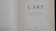 Franc.  wydanie książki Lart Rodina (1840-1917) z 1911 r.  rozmów o sztuce ze słynnym rzeźbiarzem