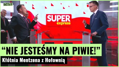 Kłótnia Mentzena z Hołownią podczas debaty! Zrobili wspólne selfie | Gazeta.pl