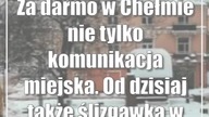 Za darmo w Chełmie nie tylko komunikacja miejska.  Od dzisiaj także ślizgawka w centrum!