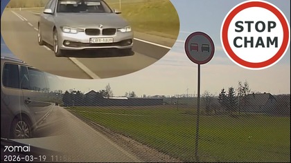 Instant karma - wyprzedzanie na ciągłej i zakazie #2196 Wasze Filmy