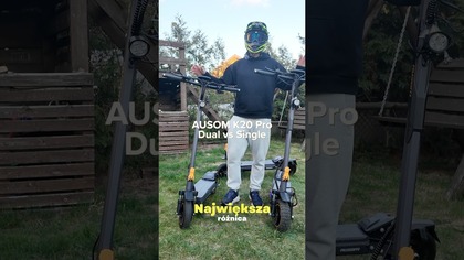 Ausom K20 Pro wersja z jednym silnikiem vs dwa silniki #hulajnoga #hulajnogaelekryczna #ausom