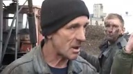 Strajk rosyjskich górników wraz z kosmitą