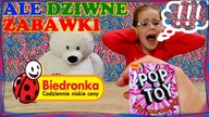  POP A TOY Otwieramy nowe, dziwne ZABAWKI - NIESPODZIANKI z Biedronki  CZY PRZESTANĘ PISZCZEĆ?