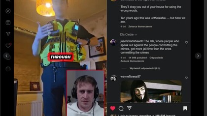 Policjant z uk zabiera obywatela w nocy do aresztu za wpis na twiterze
