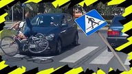Potrącenie rowerzysty na przejściu dla pieszych  polskiedrogiPLUS