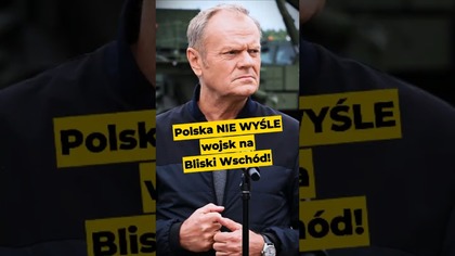 Tusk: Polska NIE WYŚLE wojsk na Bliski Wschód! #polityka #Polska #Iran #BliskiWschód #PolskaSAFE