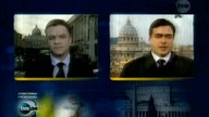 Fragment programu informacyjnego (3. 04. 2005)