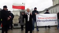 Krzysztof Tytko przed Pałacem Prezydenckim - 21 luty 2020