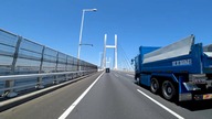 [4K] Yokohama Bay Bridge in sunny day
