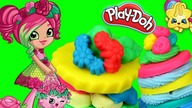 Play Doh  Shopkins  Kwiatkowe ciasteczka Rosie  bajki dla dzieci