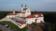 Klasztor pokamedulski w Wigrach, widok z drona.  08. 2022.