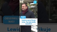 Lewica weryfikuje ceny.  Są naprawdę wysokie! #shorts
