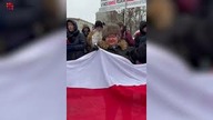 Protest Wolnych Polaków.  Odmówiono Koronkę do Miłosierdzia Bożego
