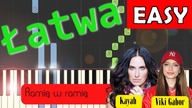  Ramię w ramię (Viki Gabor, Kayah) - Piano Tutorial (łatwa wersja)  NUTY W OPISIE 
