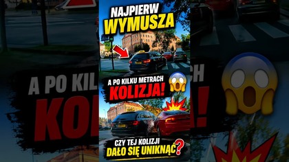 Taxi wymusza, a chwilę p&oacute;źniej kolizja.  Dało się tego uniknąć?  #kolizja #dashcam