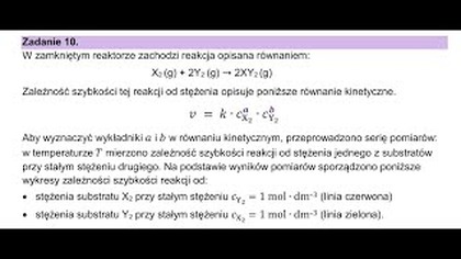 ZADANIE 10 CKE 2025 | W reaktorze o pojemności 4,0 dm3 umieszczono stechiometryczną mieszaninę...
