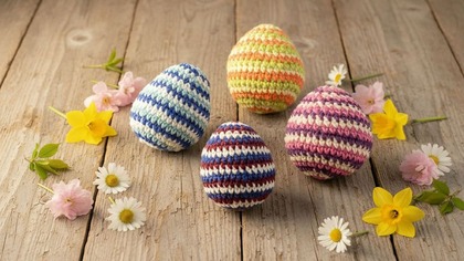 Wielkanocne Pisanki Z Trzech Włóczek  Tutorial DIY #671 PL/ENG