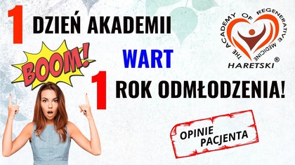 1 Dzień Akademii Wart 1 Rok Odmłodzenia! Ciśnienie, Kręgosłup, Trawienie, Oczyszczanie, Stres...