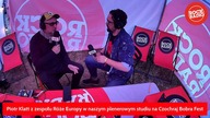 Piotr Klatt z zespołu Róże Europy w naszym plenerowym studiu Rock Radia na Czochraj Bobra Fest!
