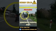 Wypadek - najechanie na tył - kierowca zagapił się #shorts #wypadek #polska #policja #polscykierowcy