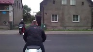 Motorcycles.  Wedding Gate.  Polish tradition.