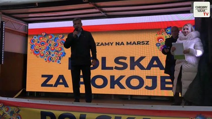 NA ŻYWO: Naszym głosem: Polska za Pokojem  manifestacja w Nowym Sączu